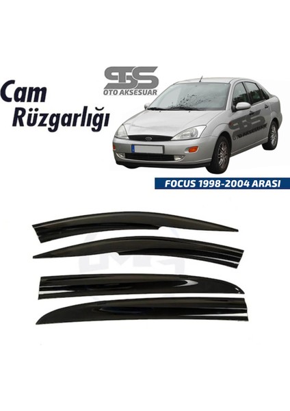 Fruens Cam Rüzgarlığı Ford Focus 1 1998–2004 Arası Mügen Tip Piano Black