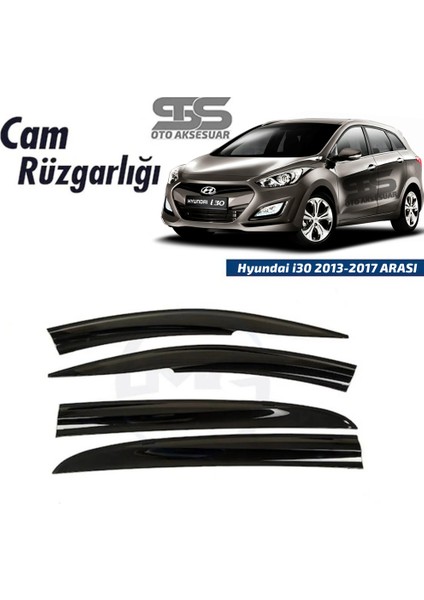 Fruens Cam Rüzgarlığı Hyundai  I30 2013-2017 Arası Mügen Tip Piano Black