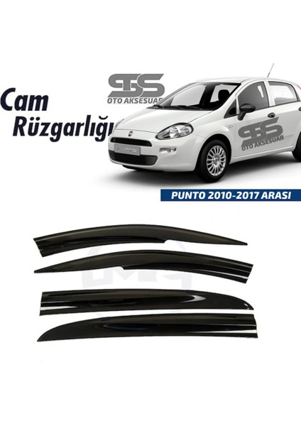 Fruens Cam Rüzgarlığı Fiat Punto 2010–2017 Arası Mügen Tip Piano Black