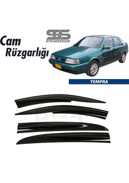 Fruens Cam Rüzgarlığı Fiat Tempra 1990-1998 Arası Mügen Tip Piano Black