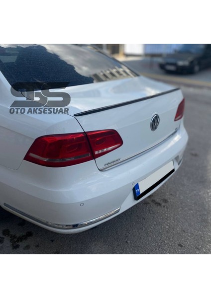 Volkswagen Passat B6 - B7 - B8 Type 2006 - 2020 Uyumlu Bagaj Üstü Spoiler Piano Black