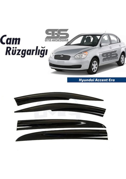 Fruens Cam Rüzgarlığı Hyundai Accent Era 2006-2012 Arası Mügen Tip Piano Black