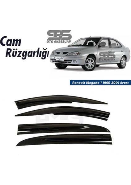 Fruens Cam Rüzgarlığı Renault Megane 1 1995-2001 Arası Mügen Tip Piano Black