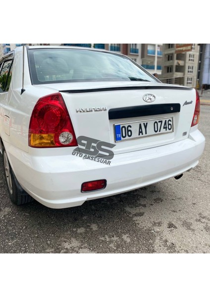Hyundai Accent Admira Milenyum Bagaj Üstü Spoiler Piano Black Bagaj Üstü Spoyler