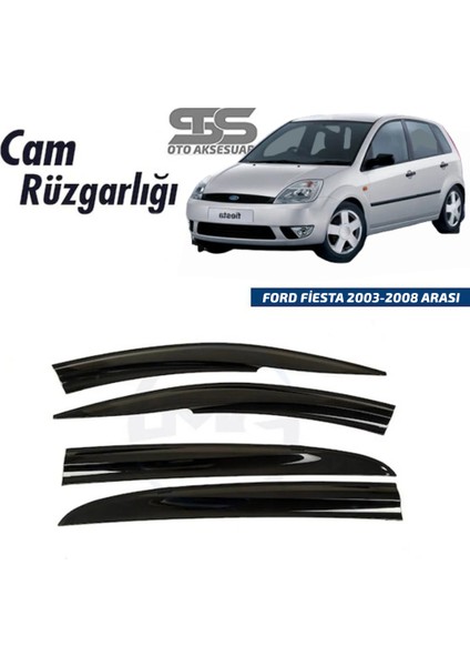 Fruens Cam Rüzgarlığı Ford Fiesta 2003-2008 Arası Mügen Tip Piano Black