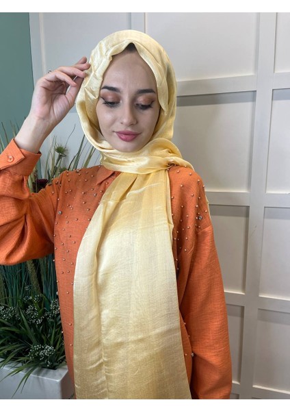 Hafif Parlak, Kısa Püsküllü, 31 Farklı Renk Abiye Şal 00957