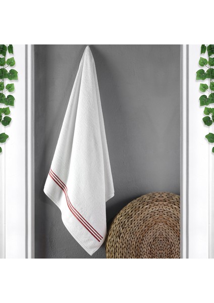 70X140 Piko Nakışlı Çeyizlik, Hediyelik İkili Banyo Havlusu