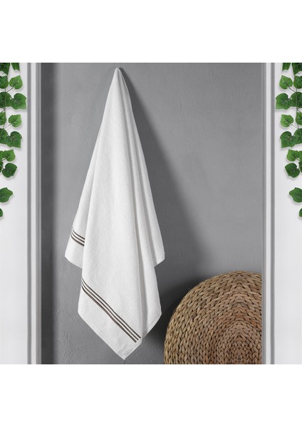 70X140 Piko Nakışlı Çeyizlik, Hediyelik İkili Banyo Havlusu