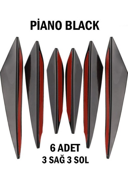 Tampon Bıçağı Piano Black 6 Adet Her Araca Uyumlu fiyatları