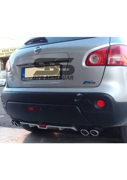 Fruens Nissan Qashqai Difüzör Arka Tampon Eki 4 Egzoz Çıkışlı Gri modelleri