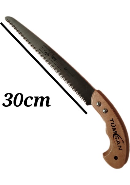 Ahşap Saplı Dal Budama Testeresi 300 mm Bıçkı