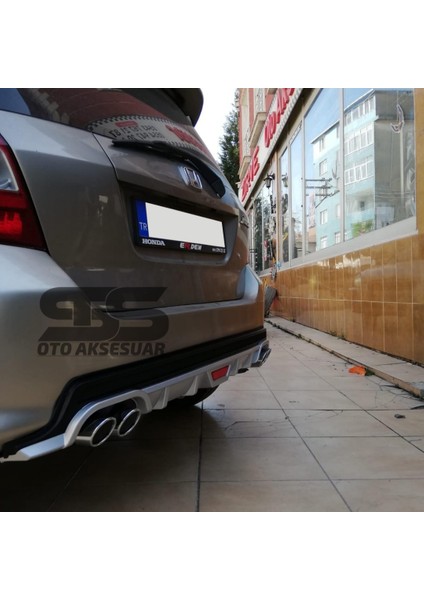 Honda Jazz Difüzör Arka Tampon Eki 4 Egzoz Çıkışlı Gri Tip fiyatları