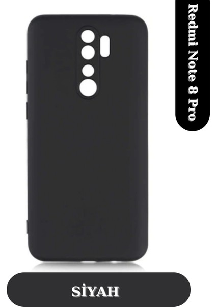 Xiaomi Redmi Note 8 Pro ile Uyumlu Içi Kadife Dokulu Kamera Korumalı Silikon Lansman Kılıf