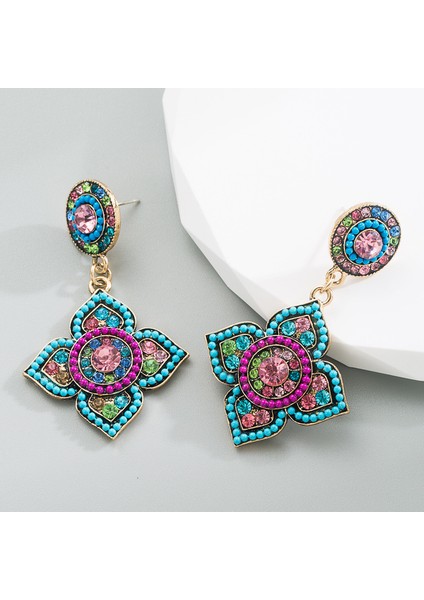 Retro Etnik Tarz Çiçek Küpe (Yurt Dışından) modelleri