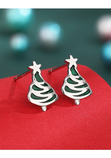 Yılbaşı Için Noel Ağacı Küpe (Yurt Dışından)