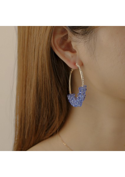 Daire Reçine Geometrik Küpe (Yurt Dışından) modelleri