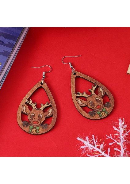 Bells Ters Çevrilebilir Ahşap Yılbaşı Küpe (Yurt Dışından) modelleri