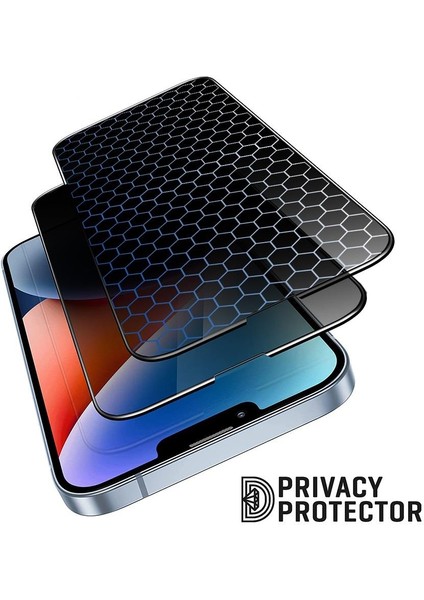 iPhone 11 Uyumlu Privacy Bilvis Double Strong Tempered Glass Hayalet Cam Ekran Koruyucu