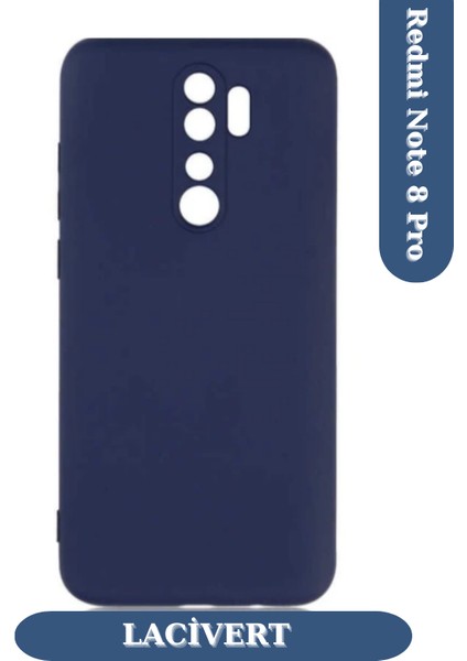 Xiaomi Redmi Note 8 Pro ile Uyumlu Içi Kadife Dokulu Kamera Korumalı Silikon Lansman Kılıf
