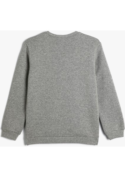 Sweatshirt Uzun Kollu Bisiklet Yaka Şehir Temalı Şardonlu fiyatları