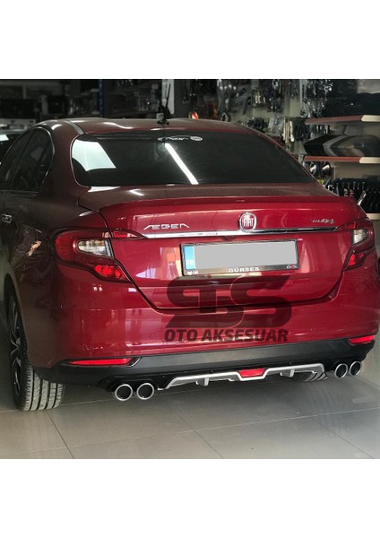 Fruens Fiat Egea Difüzör Arka Tampon Eki 4 Egzoz Çıkışlı Gri modelleri
