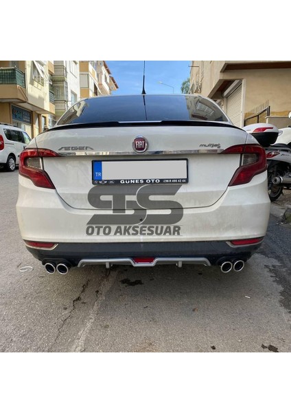 Fruens Fiat Egea Difüzör Arka Tampon Eki 4 Egzoz Çıkışlı Gri fırsatları