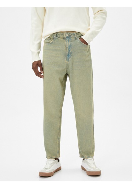 Loose Fit Yıkamalı Kot Pantolon - Stejean modelleri