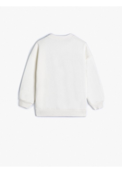 Snoopy Sweatshirt Lisanslı Uzun Kollu Bisiklet Yaka Şardonlu fiyatları