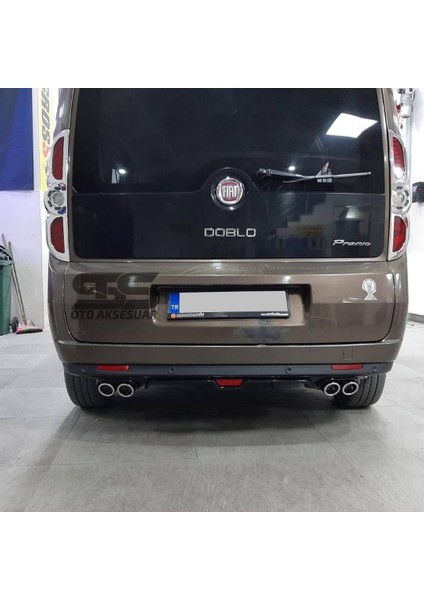 Fiat Doblo D3 D4 Difüzör Arka Tampon Eki 4 Egzoz Çıkışlı Siyah fiyatları