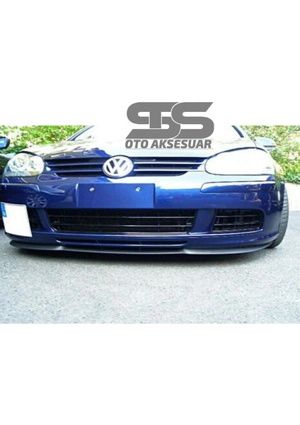 Fruens Vw Golf Mk5 Cupra R Uyumlu Ön Lip Mat Siyah Ön Tampon Lip