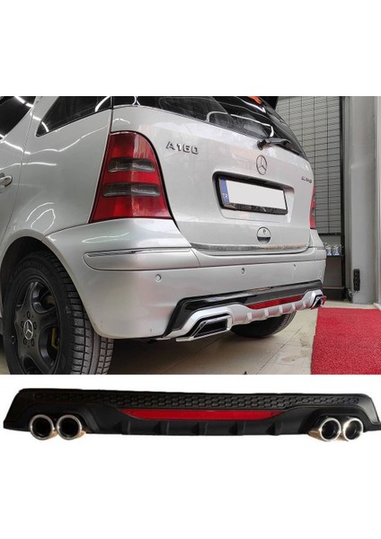 Fiat Albea Difüzör Arka Tampon Eki 4 Egzoz Çıkışlı Gri