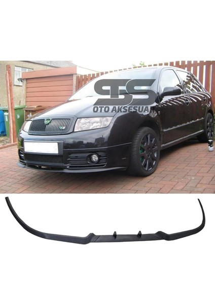 Fruens Skoda Fabia Mk1 Cupra R Uyumlu Ön Lip Mat Siyah Ön Tampon Lip