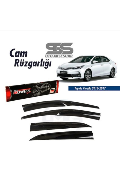 Fruens Cam Rüzgarlığı Toyota Corolla 2013-2017 Mügen Tip Piano Black