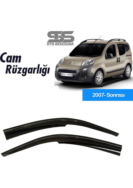 Fruens Cam Rüzgarlığı Citroen Nemo 2007 Sonrası Mügen Tip Piano Black