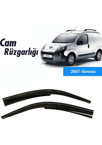 Fruens Cam Rüzgarlığı Peugeot Bipper 2007 Sonrası Mügen Tip Piano Black