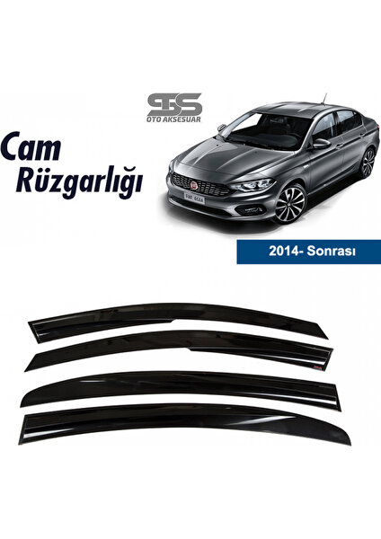 Fruens Cam Rüzgarlığı Fiat Egea 2014 Sonrası Mügen Tip Piano Black