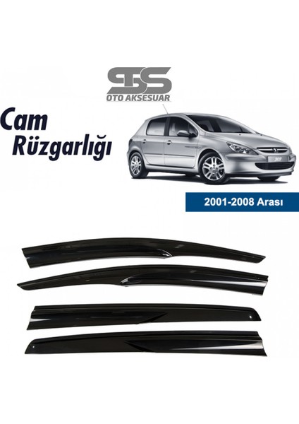 Fruens Cam Rüzgarlığı Peugeot 307 2001-2008 Mügen Tip Piano Black