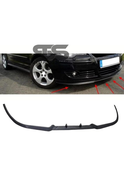 Fruens Vw Polo Mk4 Cupra R Uyumlu Ön Lip Mat Siyah Ön Tampon Lip