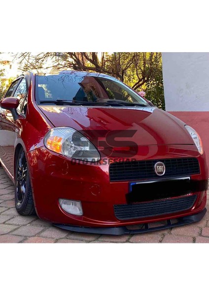 Fruens Fiat Punto Cupra R Uyumlu Ön Lip Mat Siyah Ön Tampon Lip