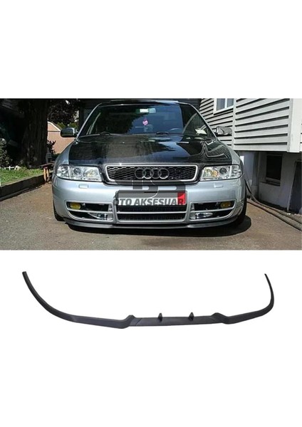 Fruens Audi S2 B4 Cupra R Uyumlu Ön Lip Mat Siyah Ön Tampon Lip
