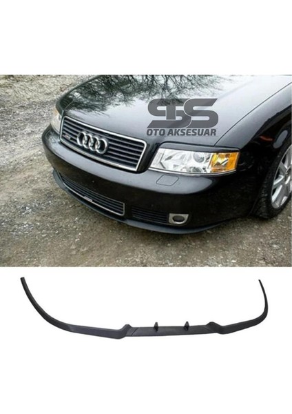 Fruens Audi A6 Rs6 Cupra R Uyumlu Ön Lip Mat Siyah Ön Tampon Lip