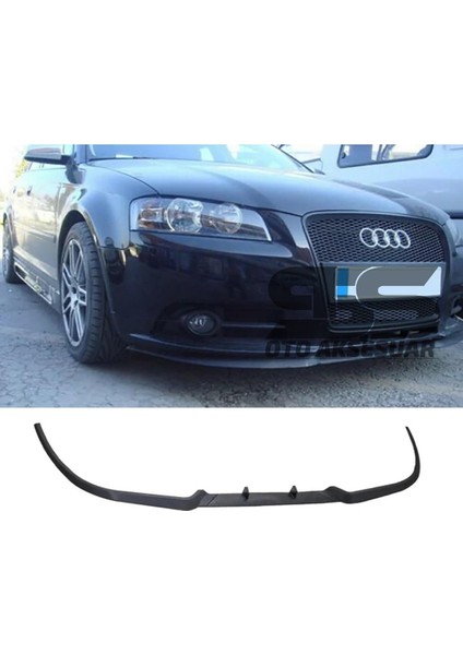 Fruens Audi A3 8p 2003-2012 Cupra R Uyumlu Ön Lip Mat Siyah Ön Tampon Lip