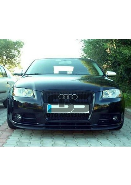 Fruens Audi A3 8p 2003-2012 Cupra R Uyumlu Ön Lip Mat Siyah Ön Tampon Lip
