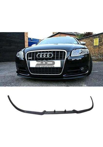 Fruens Audi A6 S6 4b Cupra R Uyumlu Ön Lip Mat Siyah Ön Tampon Lip