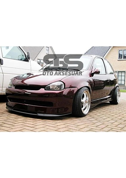 Fruens Opel Corsa B Cupra R Uyumlu Ön Lip Mat Siyah Ön Tampon Lip