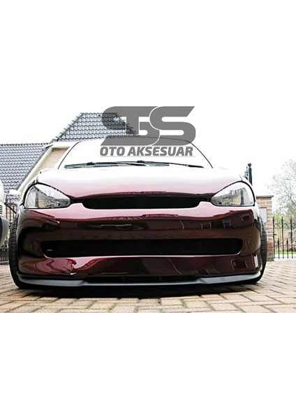 Fruens Opel Corsa B Cupra R Uyumlu Ön Lip Mat Siyah Ön Tampon Lip