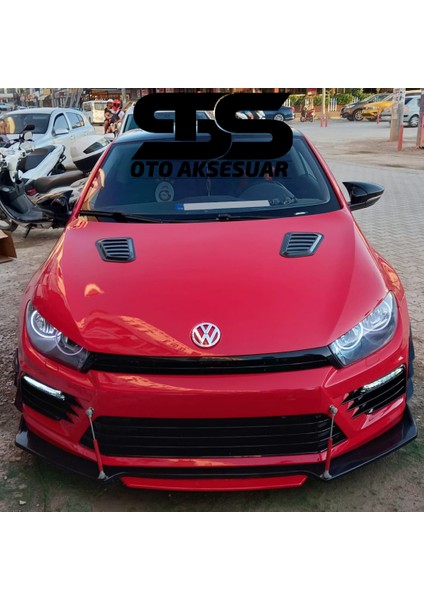 Fruens Volkswagen Scirocco Uyumlu Piano Black Kaput Üstü Havalandırma Izgarası