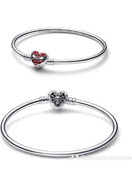 Moments Marvel Örümcek Adam Maske Klipsli Bilezik