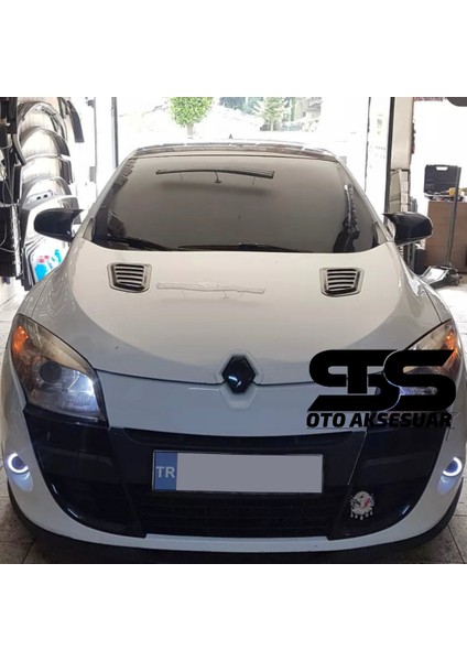 Fruens Renault Megan 3 Uyumlu Piano Black Kaput Üstü Havalandırma Izgarası