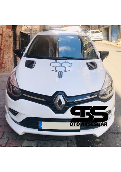 Fruens Renault Clio 4 Uyumlu Piano Black Kaput Üstü Havalandırma Izgarası